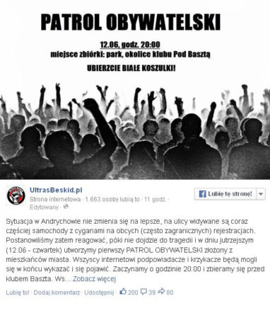 Andrychów:  Kibole utworzyli patrole obywatelskie