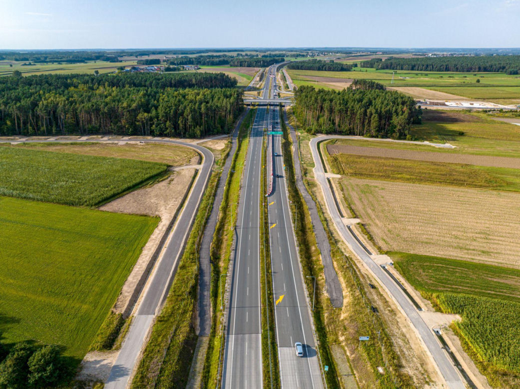 Budowany odcinek S61 Łomża Zachód-Stawiski