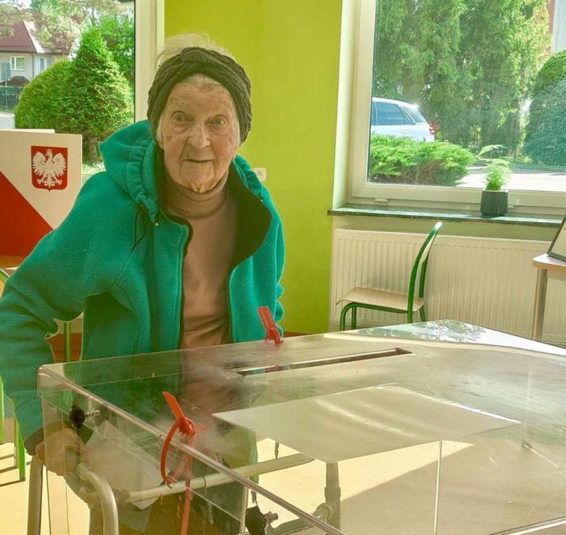 Ma 104 lata i oddała głos w wyborach
