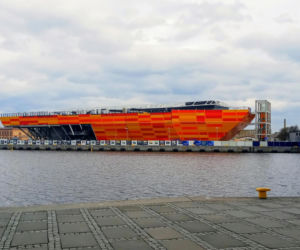 Budowa Morskiego Centrum Nauki w Szczecinie - kwiecień 2021
