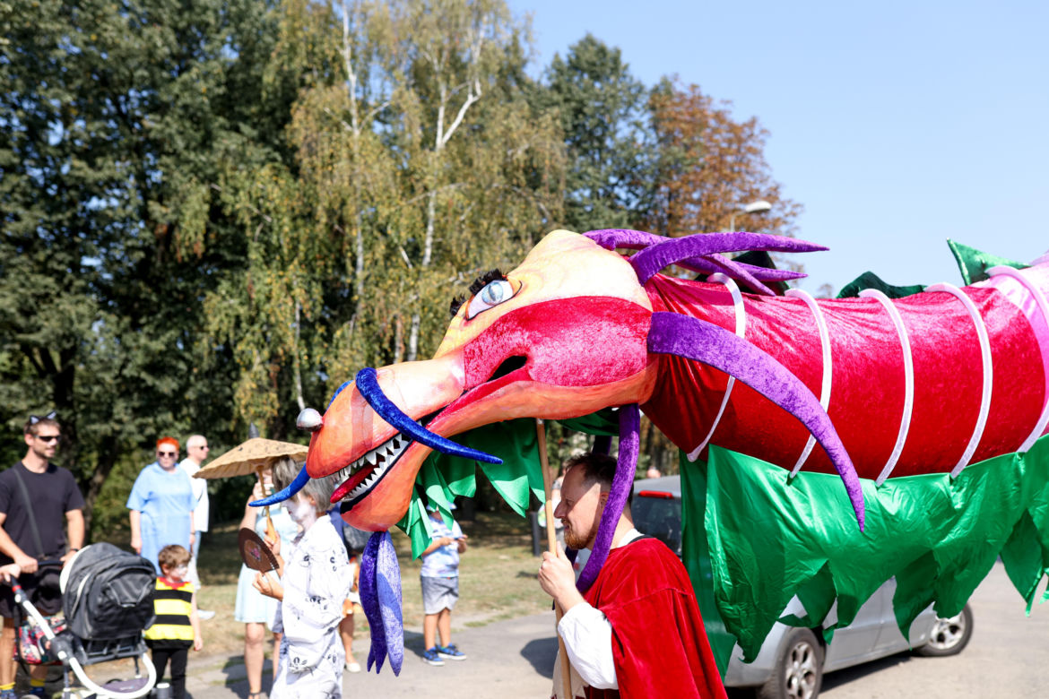 Parada smoków w Będzinie 