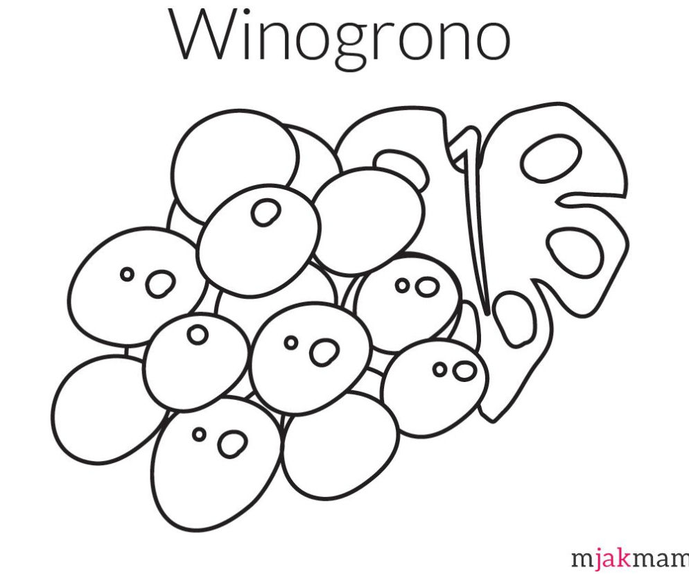 winogrono - kolorowanka