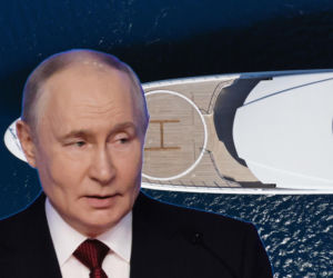 Luksusowy jacht Putina zauważony u wybrzeży Danii! Towarzyszą mu rosyjskie okręty 