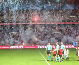 Górnik Zabrze - AS Monaco: Zdjęcia kibiców i zawodników z meczu eliminacji Ligi Konferencji
