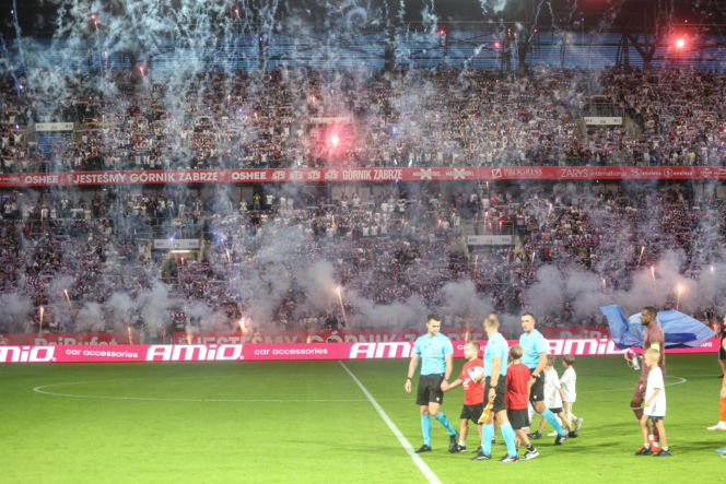 Górnik Zabrze - AS Monaco: Zdjęcia kibiców i zawodników z meczu eliminacji Ligi Konferencji