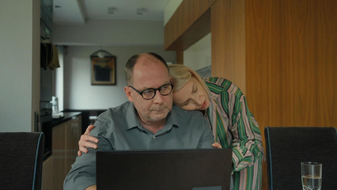 Barwy szczęścia, odcinek 3144. Marek (Marcin Perchuć), Olga (Dorota Łukasiewicz-Kwietniewska)