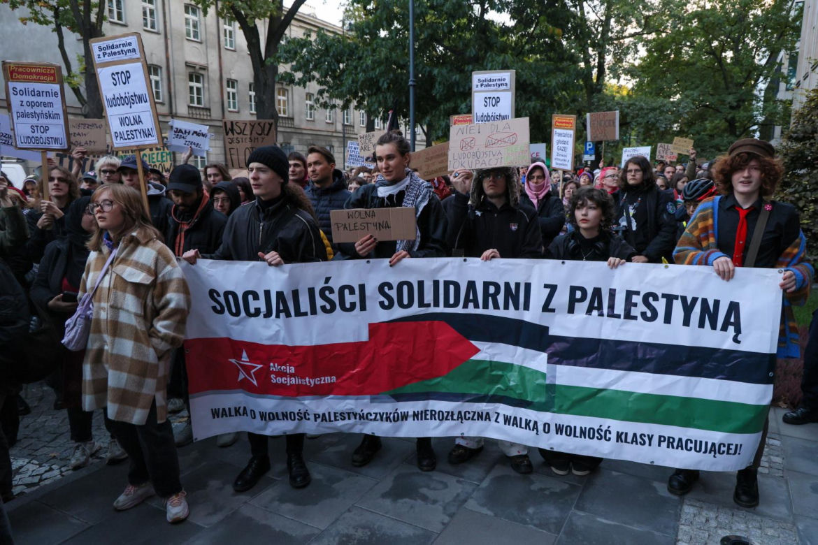 Manifestacja przed siedzibą MSZ w Warszawie (2.10.2025)