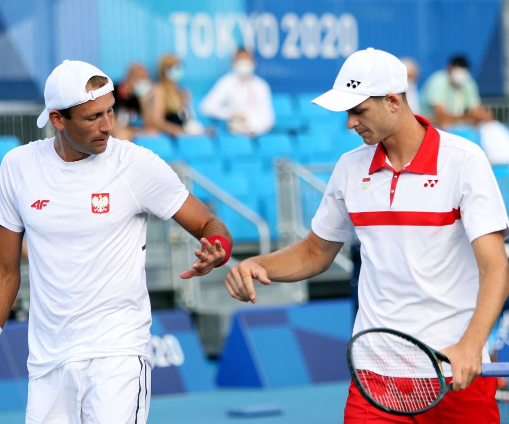  Łukasz Kubot z Hubertem Hurkaczem 