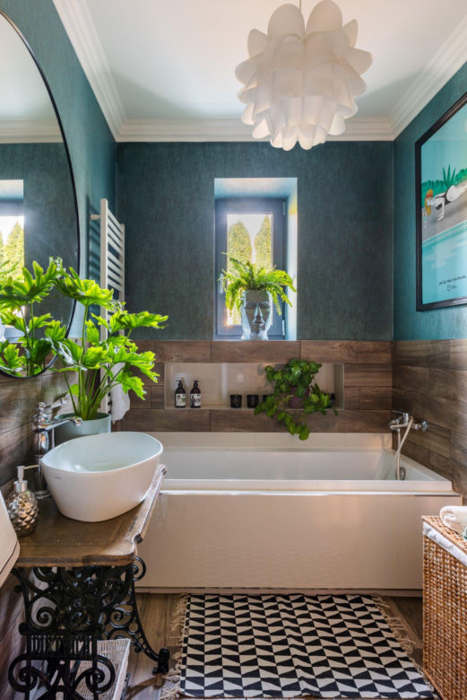 Wnętrza w stylu biophilic – łazienka z inspiracją 