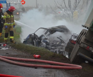 Śmiertelny wypadek pod Głużkiem, okolice Mławy