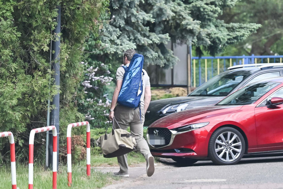 Paweł Deląg robi formę przed porodem