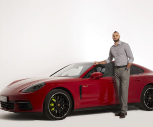 Marcin Gortat w Porsche Panamera 4 E-Hybrid