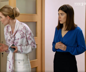 Barwy szczęścia, odcinek 2330, Agata (Natalia Zambrzycka), Mika (Ewa Mosakowska)