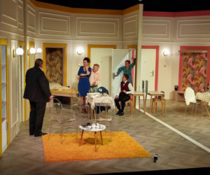 Spektakl Prezent urodzinowy w Teatrze Żeromskiego w Kielcach - próba