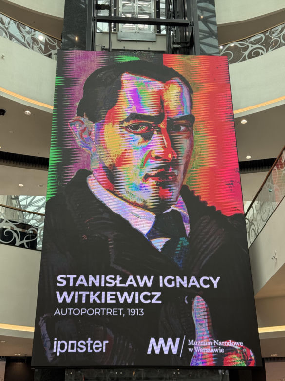 Autoportrety Matejki, Witkiewicza czy Goryńskiej można zobaczyć na dużych ekranach w galeriach handlowych 
