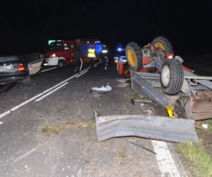 Wypadek drogowy w powiecie biłgorajskim