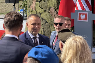 Karol Nawrocki w Olesznie