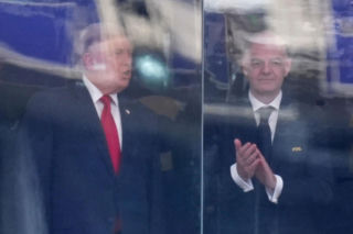 Donald Trump na stadionie podczas finału Mistrzostw Świata FIFA 2026