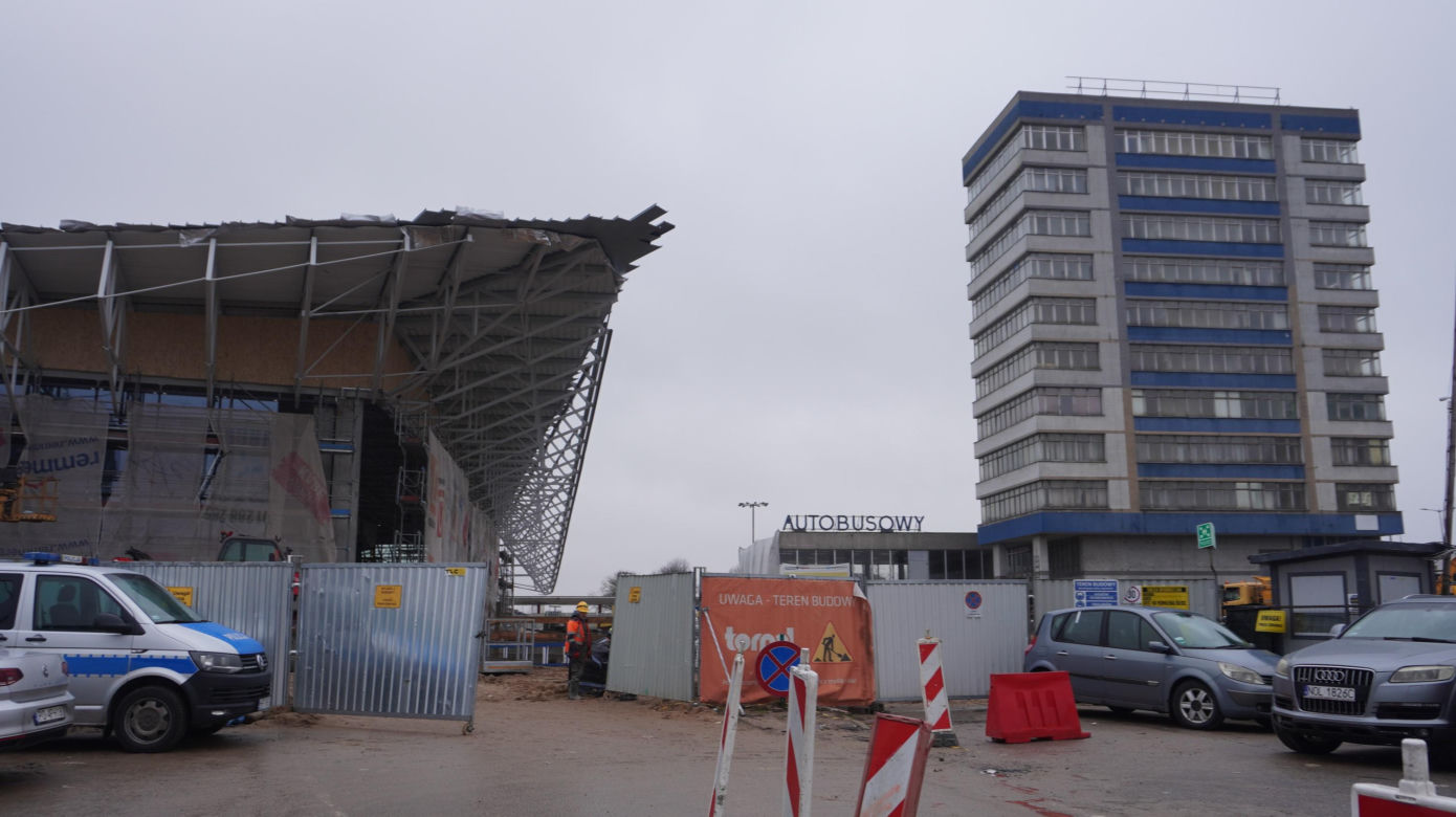 Postępują prace nad konstrukcją budynku Dworca Głównego w Olsztynie. Perony niemal na ukończeniu [ZDJĘCIA]