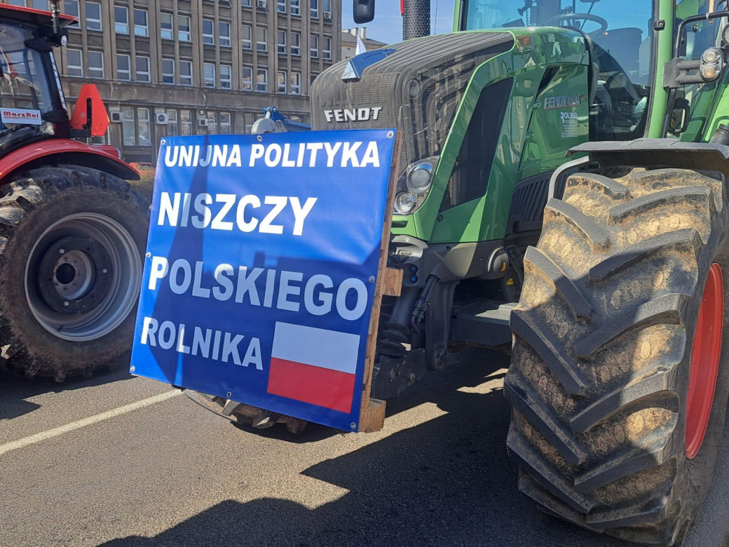 Protest rolników w Krakowie. 20.03.2024
