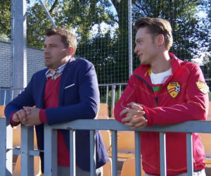 Barwy szczęścia odc. 1999. Darek (Andrzej Niemyt), Józek (Patryk Pniewski)