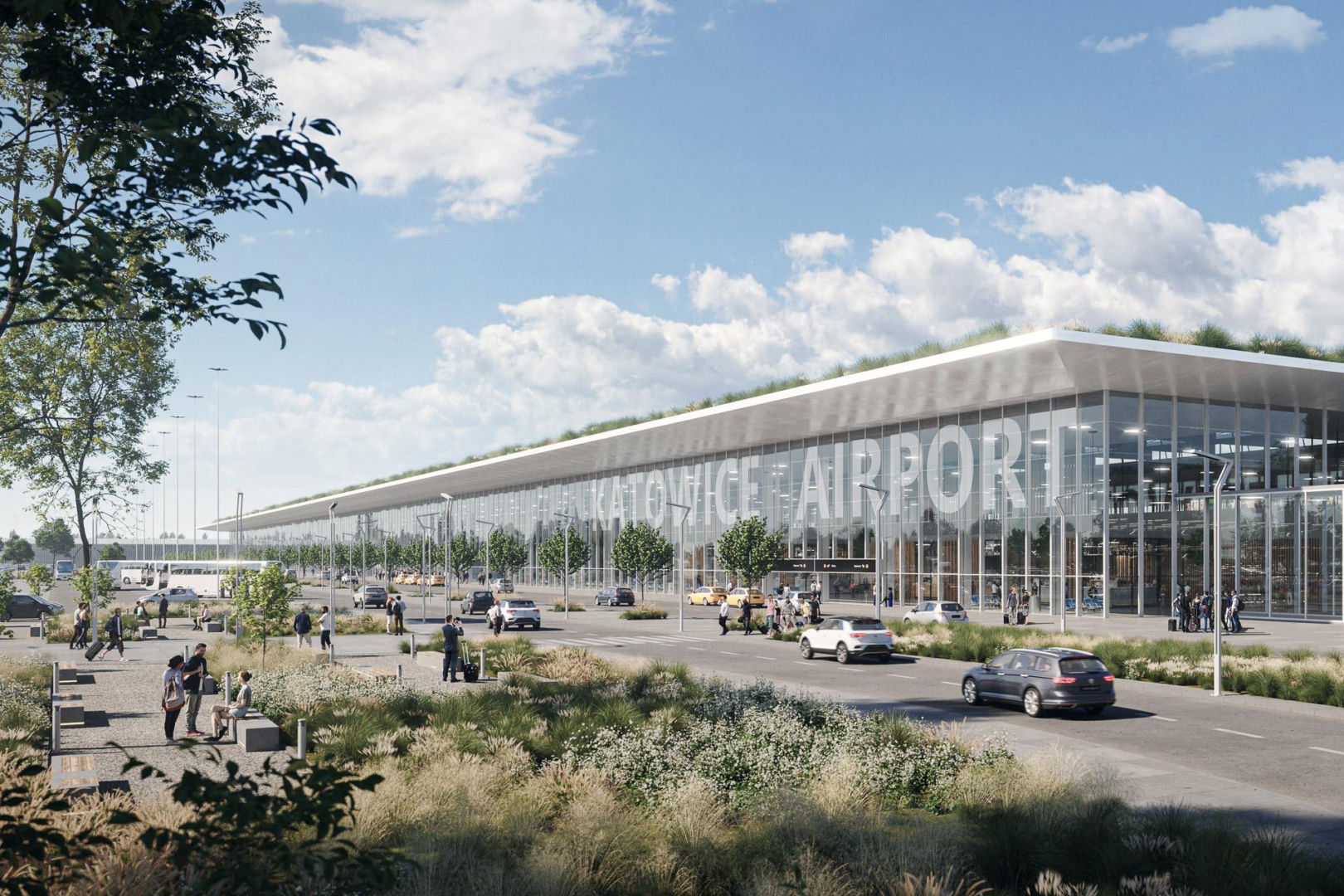 Wizualizacje nowego terminala głównego Katowice Airport