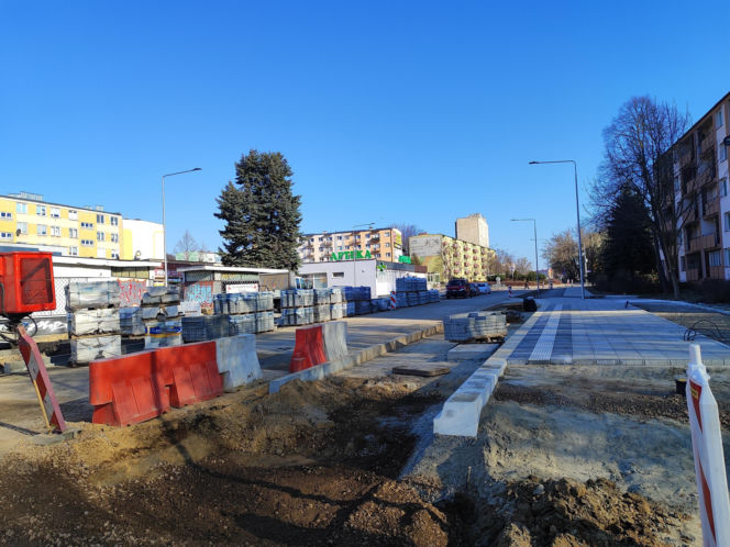 Trwa przebudowa odcinka ul. Chrobrego