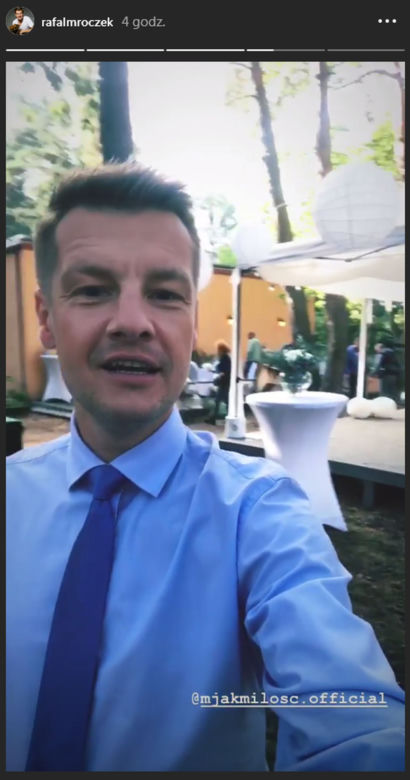 M jak miłość. Paweł Zduński (Rafał Mroczek) na planie