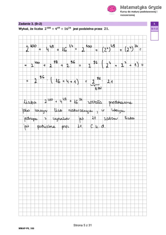 Matura próbna CKE matematyka 2024 - ODPOWIEDZI 