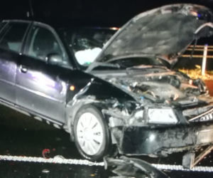 Wypadek na drodze ekspresowe S16. Zderzyły się cztery samochody