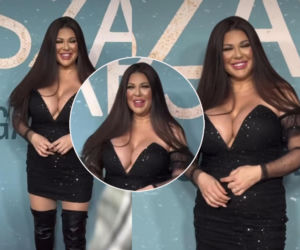 Iwona Węgrowska w kusej mini. A i tak wszyscy zerkali nieco wyżej!