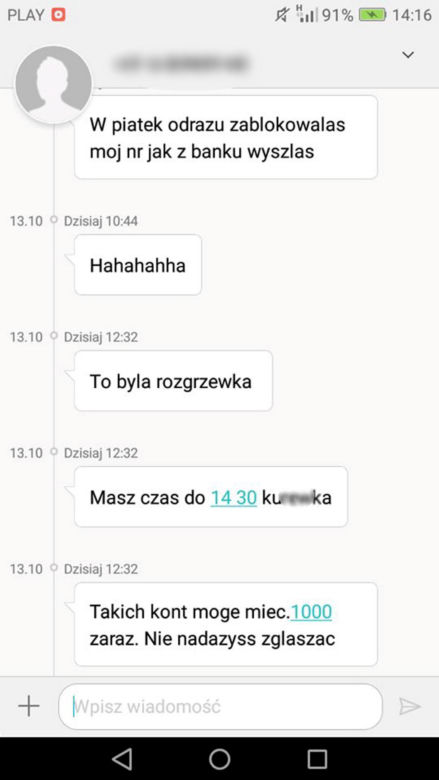 Nękana kobieta