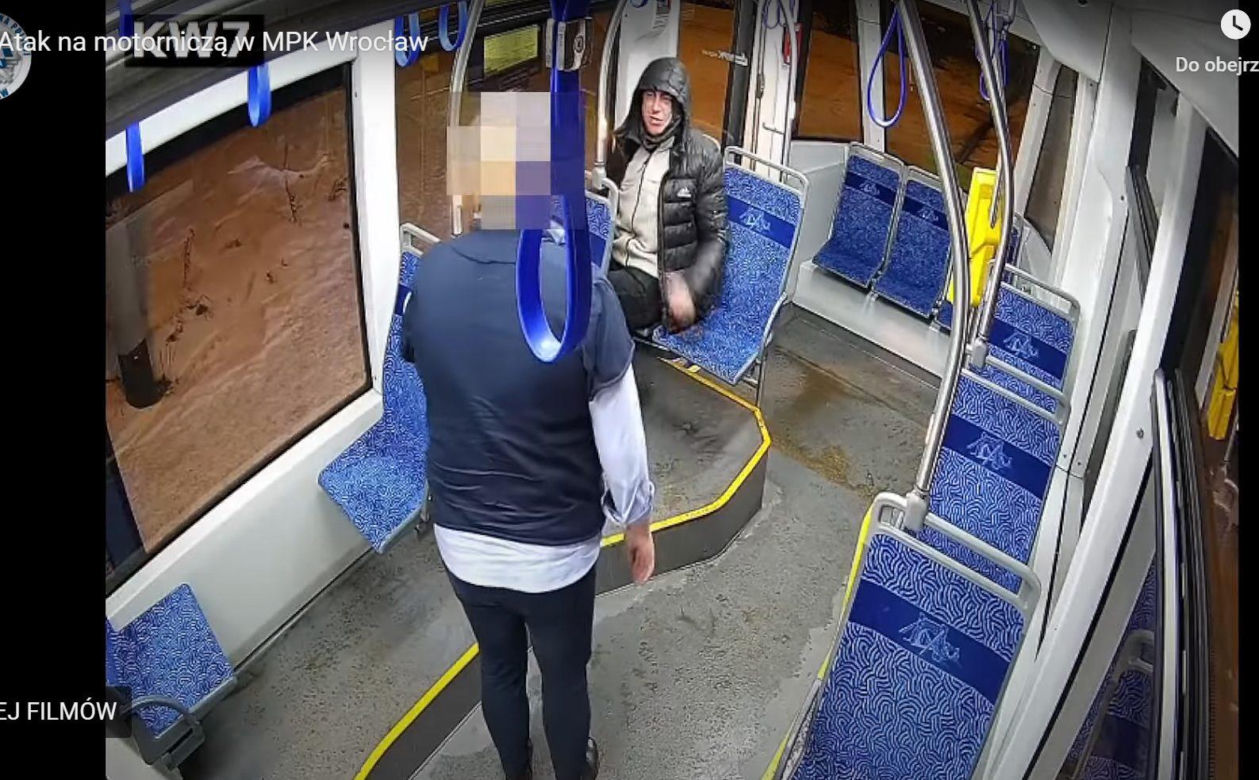 Wrocław. Agresor z tramwaju poszukiwany 