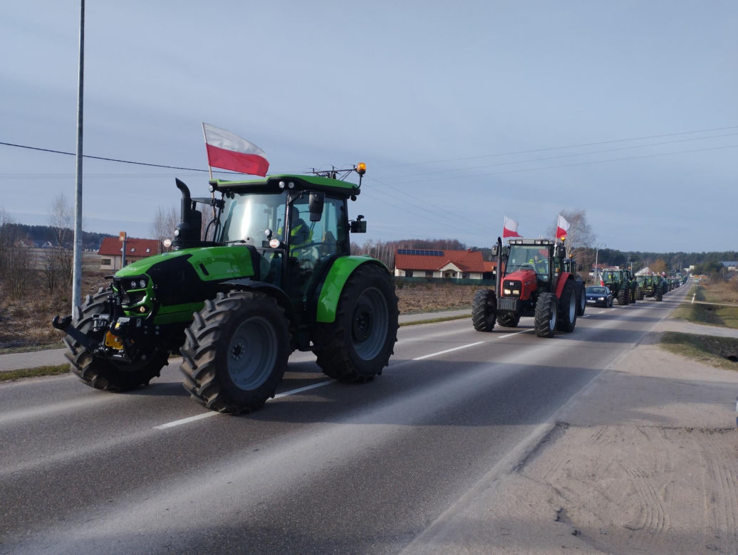 Protest rolników w Podlaskiem. Ciągniki blokują drogi w całym województwie! 
