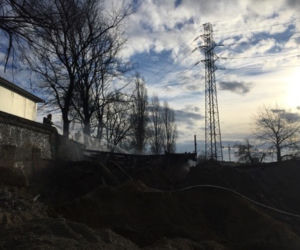 Potężny pożar w centrum Krakowa