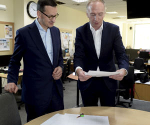 Premier Mateusz Morawiecki z wizytą w redakcji Super Expressu