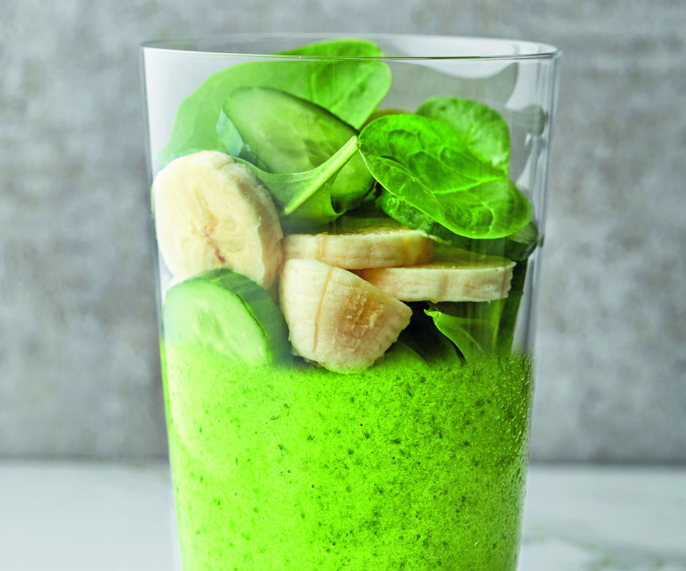 Smoothie bananowo-szpinakowe