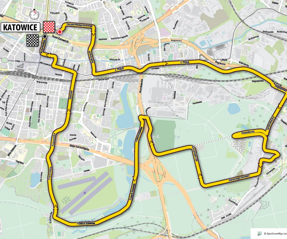 Trasa 6. etapu Tour de Pologne 2021