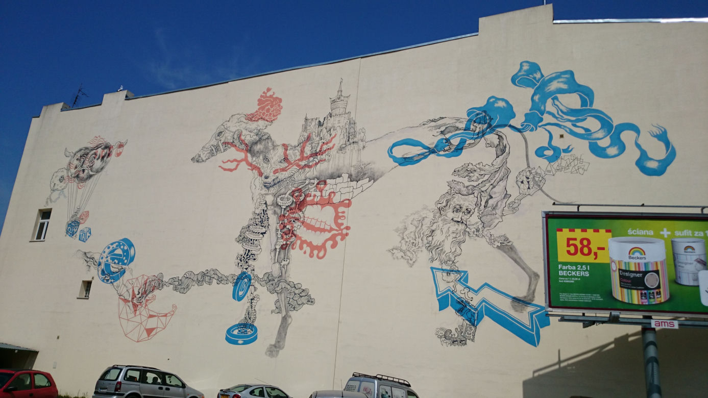 Mural przy ul.Wólczańskiej 159