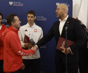 Kacper Tomasiak, Władimir Semirunnij i inni na spotkaniu u Ministra Sportu