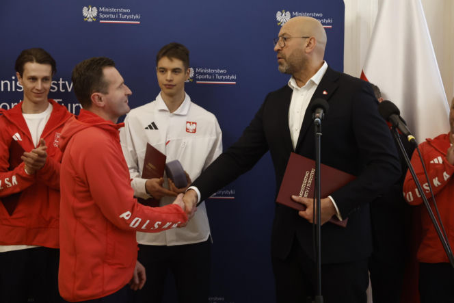 Kacper Tomasiak, Władimir Semirunnij i inni na spotkaniu u Ministra Sportu