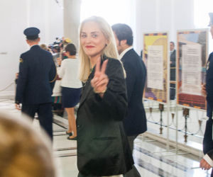 Sharon Stone w Sejmie (6)