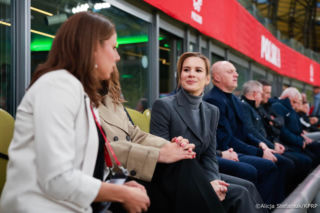 Marta Nawrocka na trybunach w Gdańsku. Emocjonalny wpis po zwycięstwie Polek