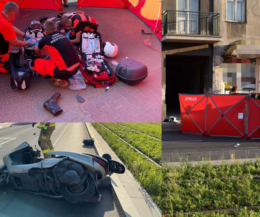 Koszmarny wypadek na Grochowskiej. BMW zabiło skuterzystę 