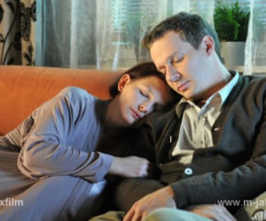 M jak miłość. Marta (Dominika Ostałowska), Szymon (Grzegorz Małecki)