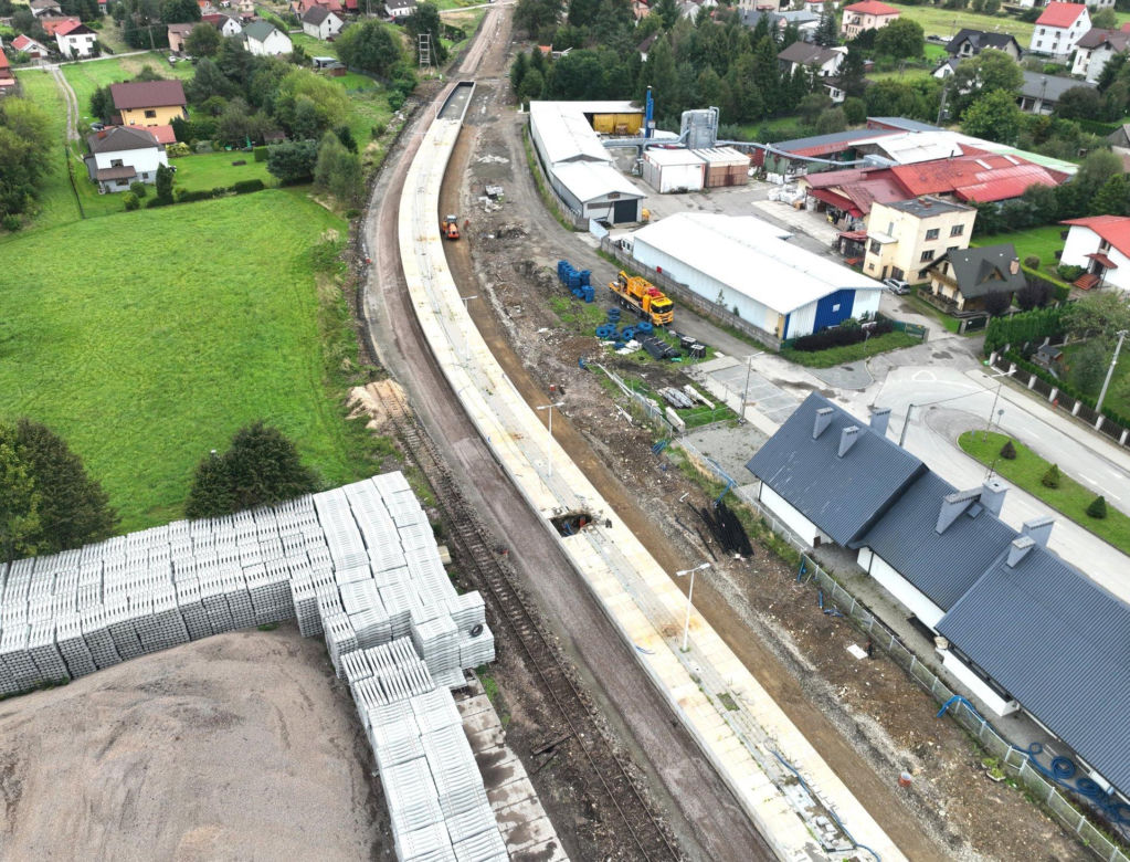 Remont linii Żywiec - Sucha Beskidzka