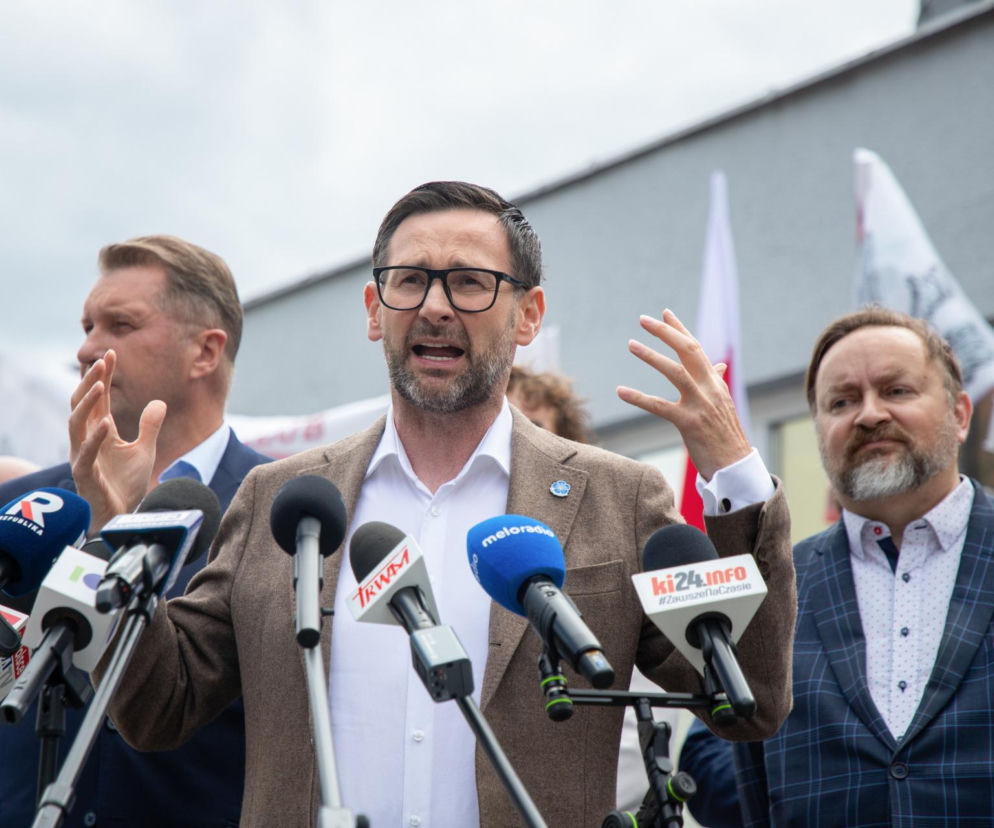 Przepychanki i rękoczyny przed „Solino”. Czarnek i Obajtek protestowali w obronie kopalni