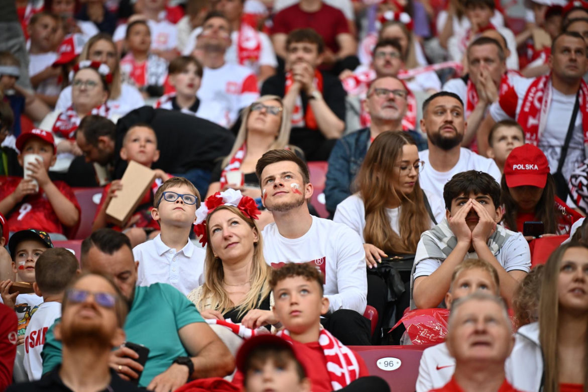 Kibice na meczu Polska-Nigeria