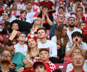Kibice na meczu Polska-Nigeria