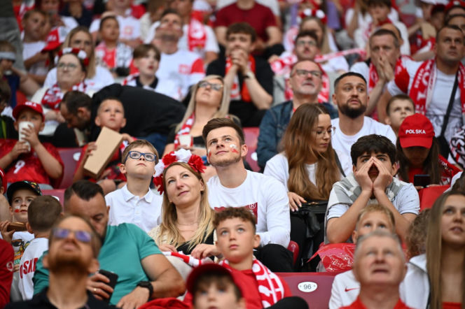 Kibice na meczu Polska-Nigeria